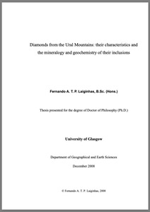 Diamonds from the Ural Mountains: Their characteristics and the mineralogy and geochemistry of their inclusions